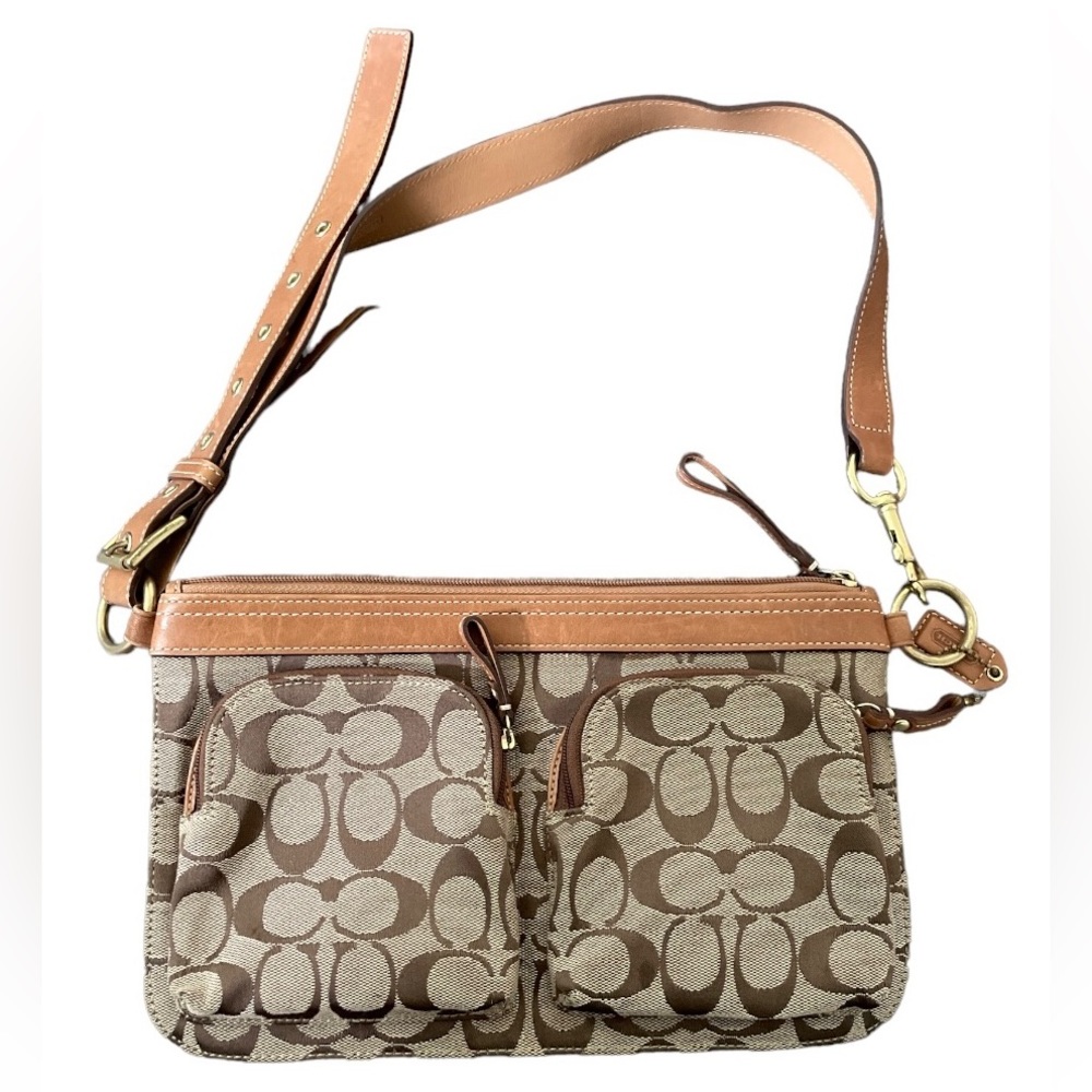 Vintage Coach Jacquard Signature Fanny pack